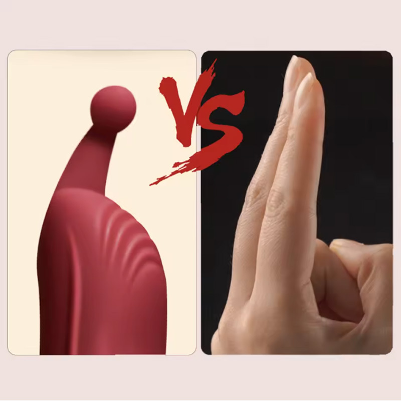 Red finger massager