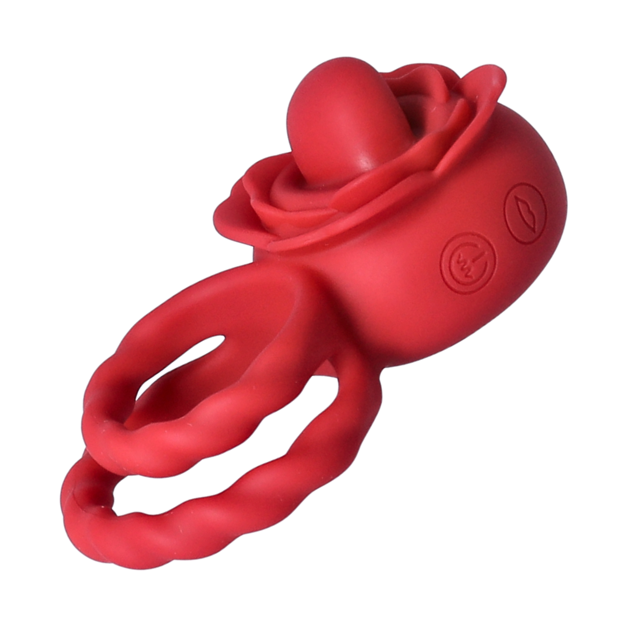 Twirling Tongue Flower Silicone C-Ring - Give Her Oral During Sex While Staying Rock Hard!