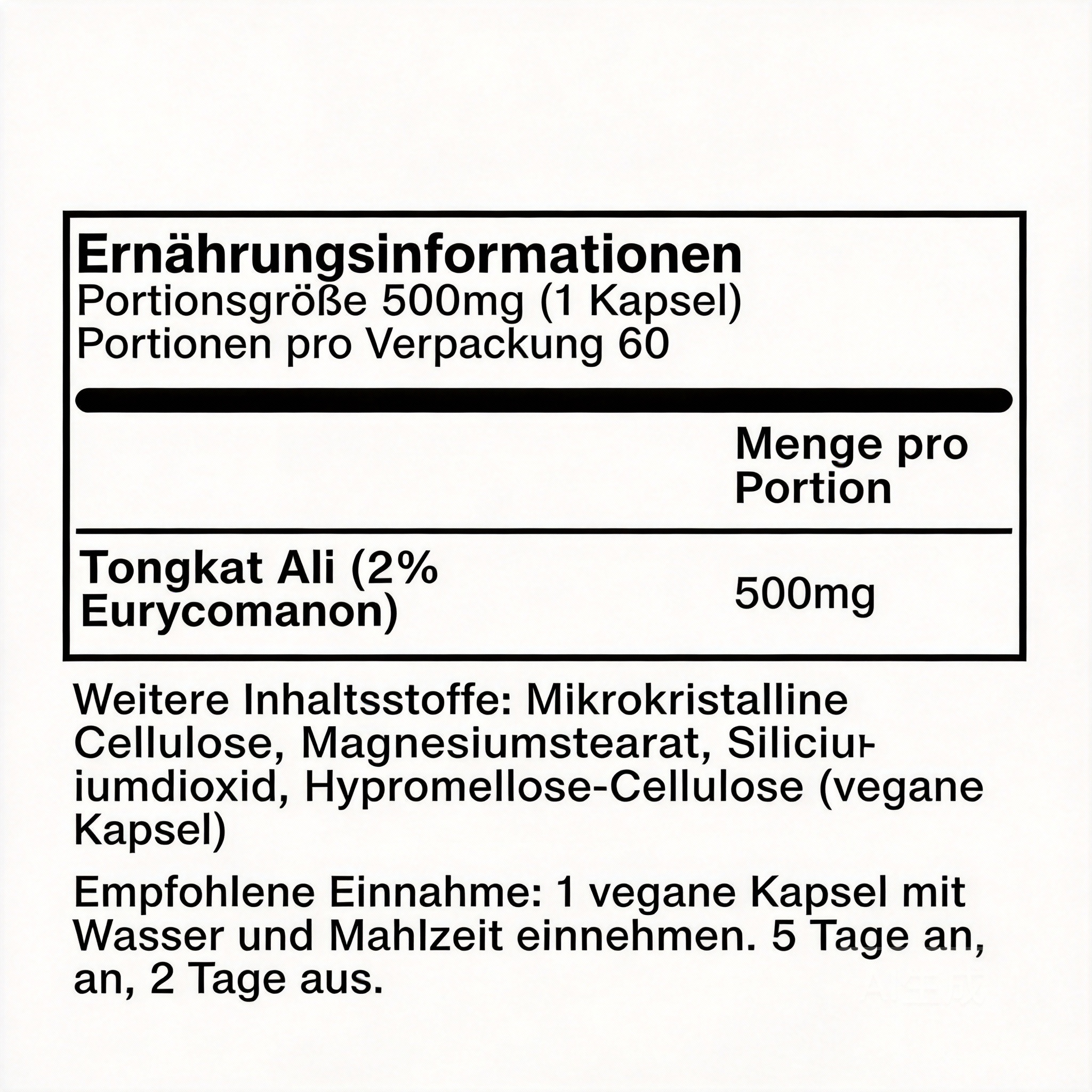 Zentra Tongkat Ali Kapseln – Natürliche Energie, Kraft & Hormonbalance für Männer