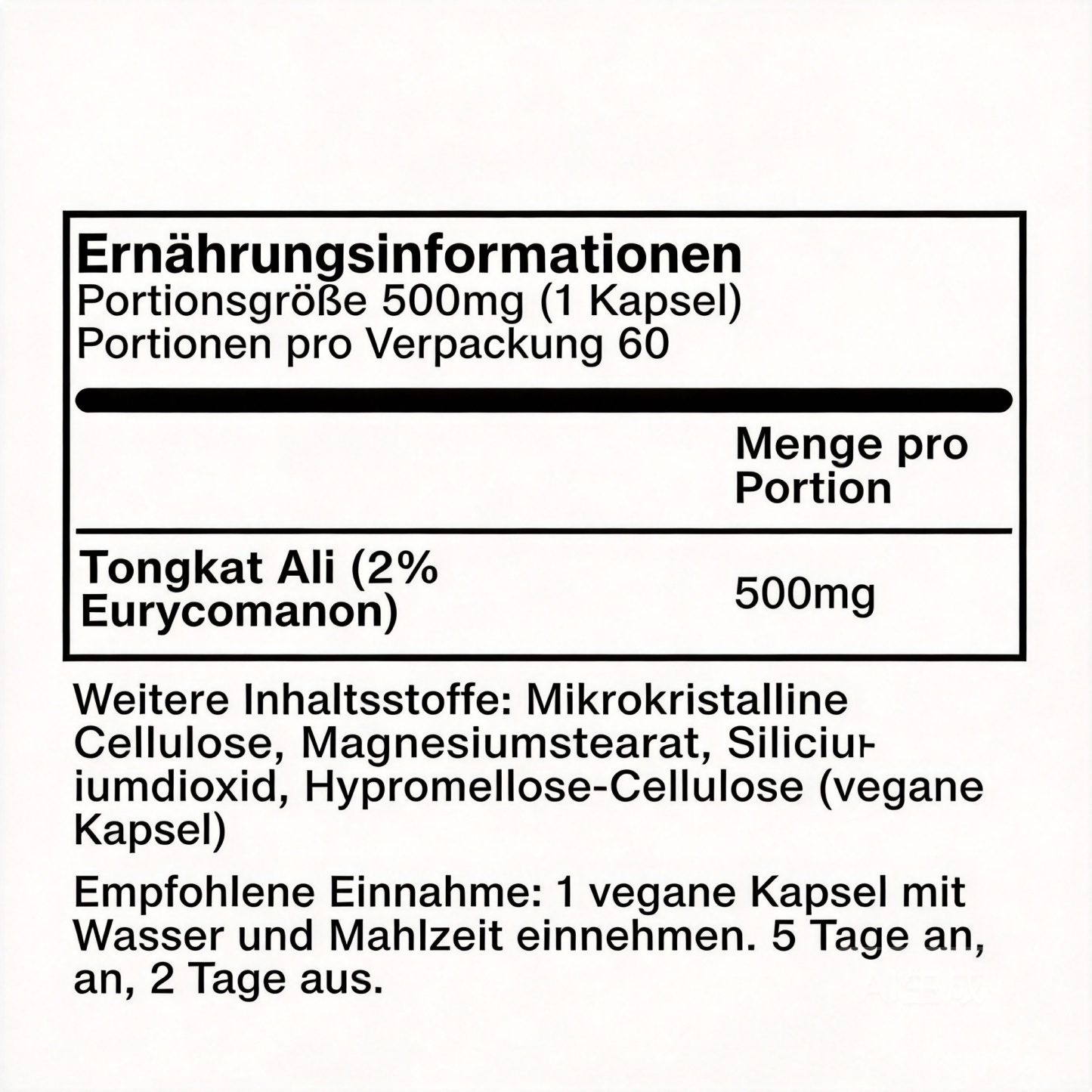Zentra Tongkat Ali Kapseln – Natürliche Energie, Kraft & Hormonbalance für Männer