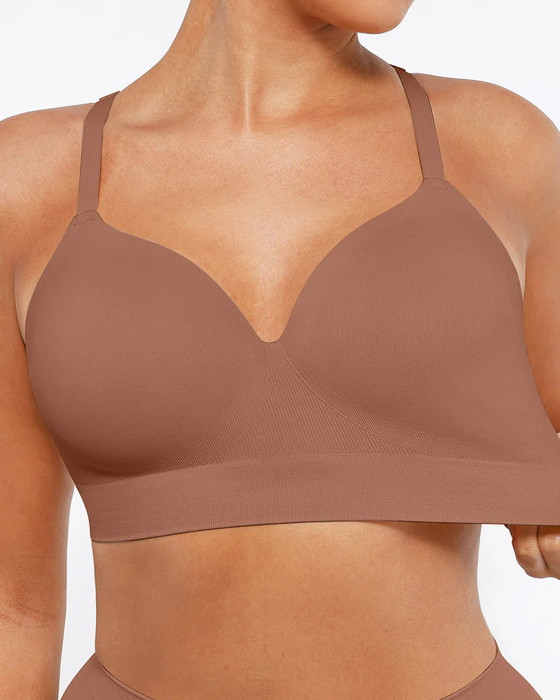 Women's Wireless Push-Up Seamless Comfort Full Coverage Bra