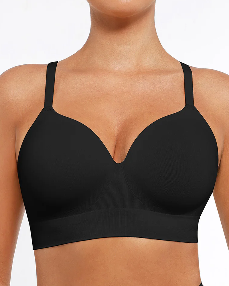 Women's Wireless Push-Up Seamless Comfort Full Coverage Bra