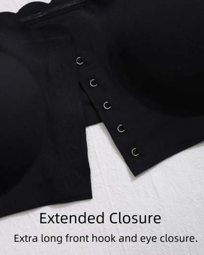 Women's Seamless Strapless Front Buckle Comfort Push Up Bra