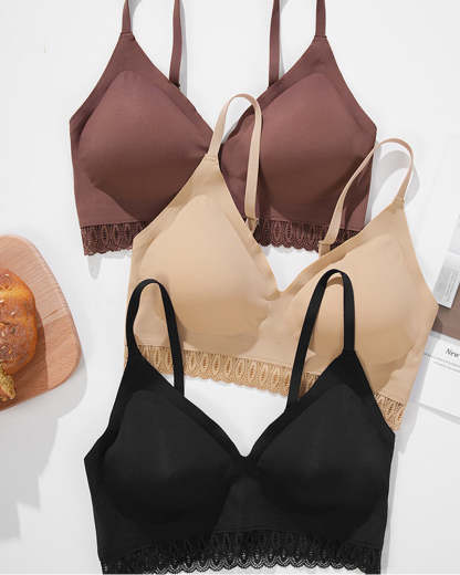 Seamless Sexy Lace Splicing Beautiful Back Underwear Set