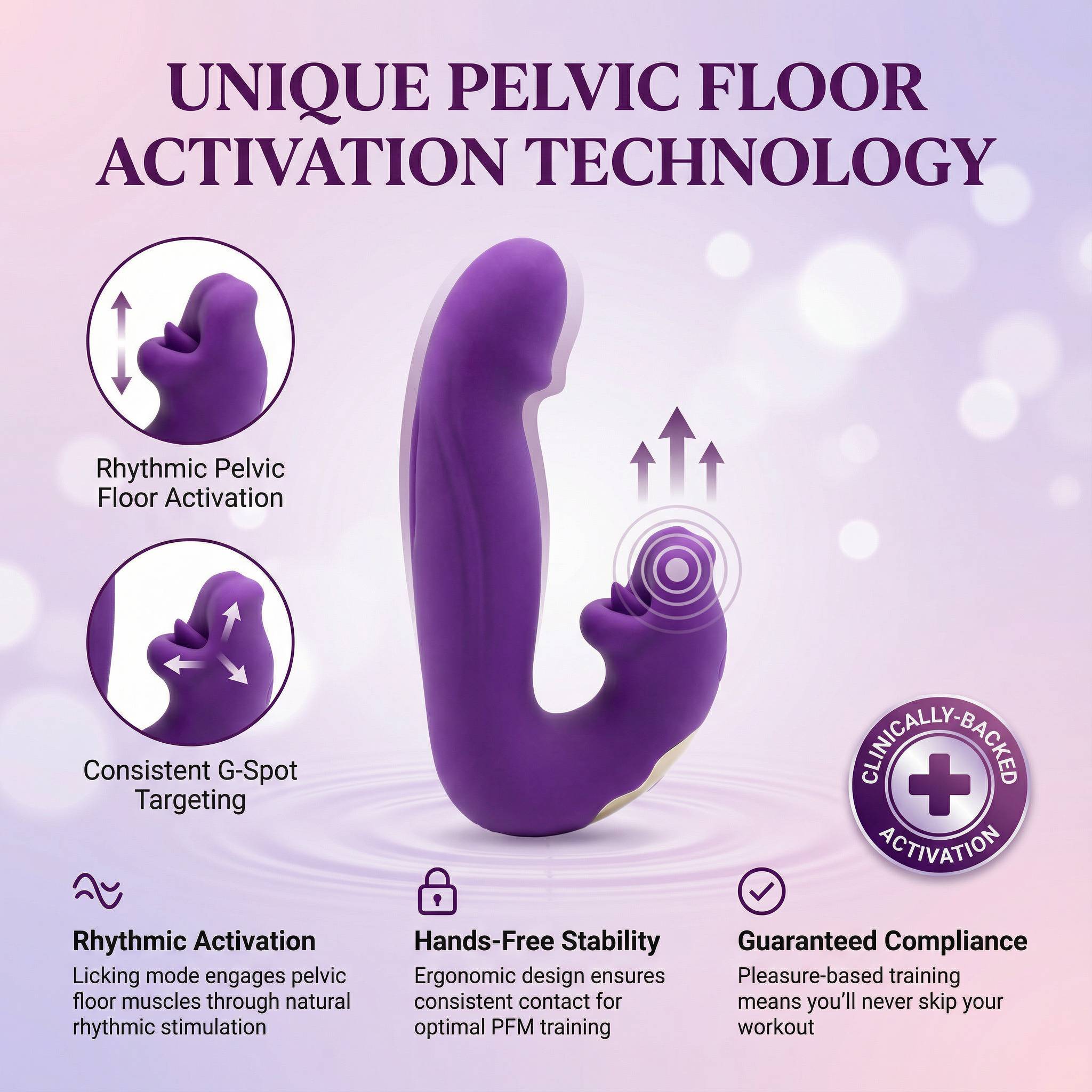 Sleek and Ergonomic Dual Motor Rechargeable Personal Body Massager