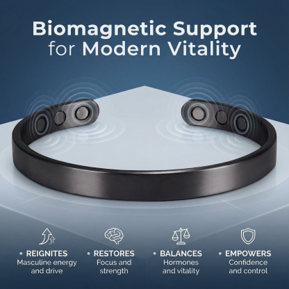 Elegant Industrial Magnetic Hormone Balance Vitality Daily Bracelet