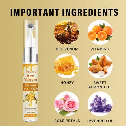 LANEMAY Bee Venom Straffende Augencreme mit Massage-Roll-on