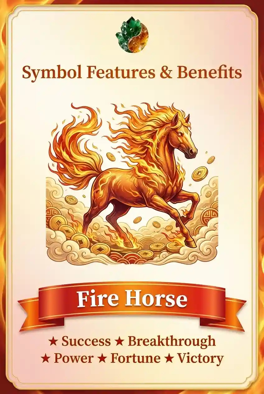 [Copy]Year of the Horse Lucky Brass Brooch – Peace, Fortune & Instant Wealth Charm