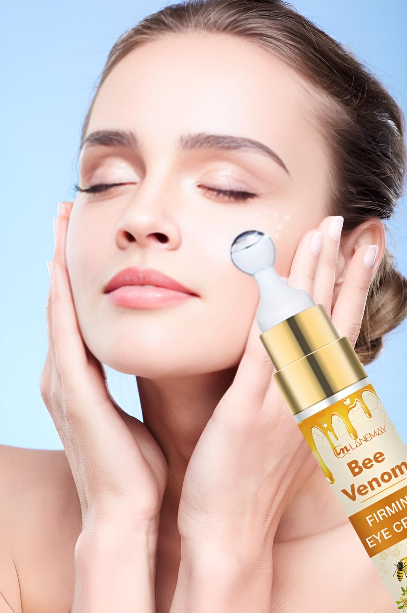 LANEMAY Bee Venom Straffende Augencreme mit Massage-Roll-on