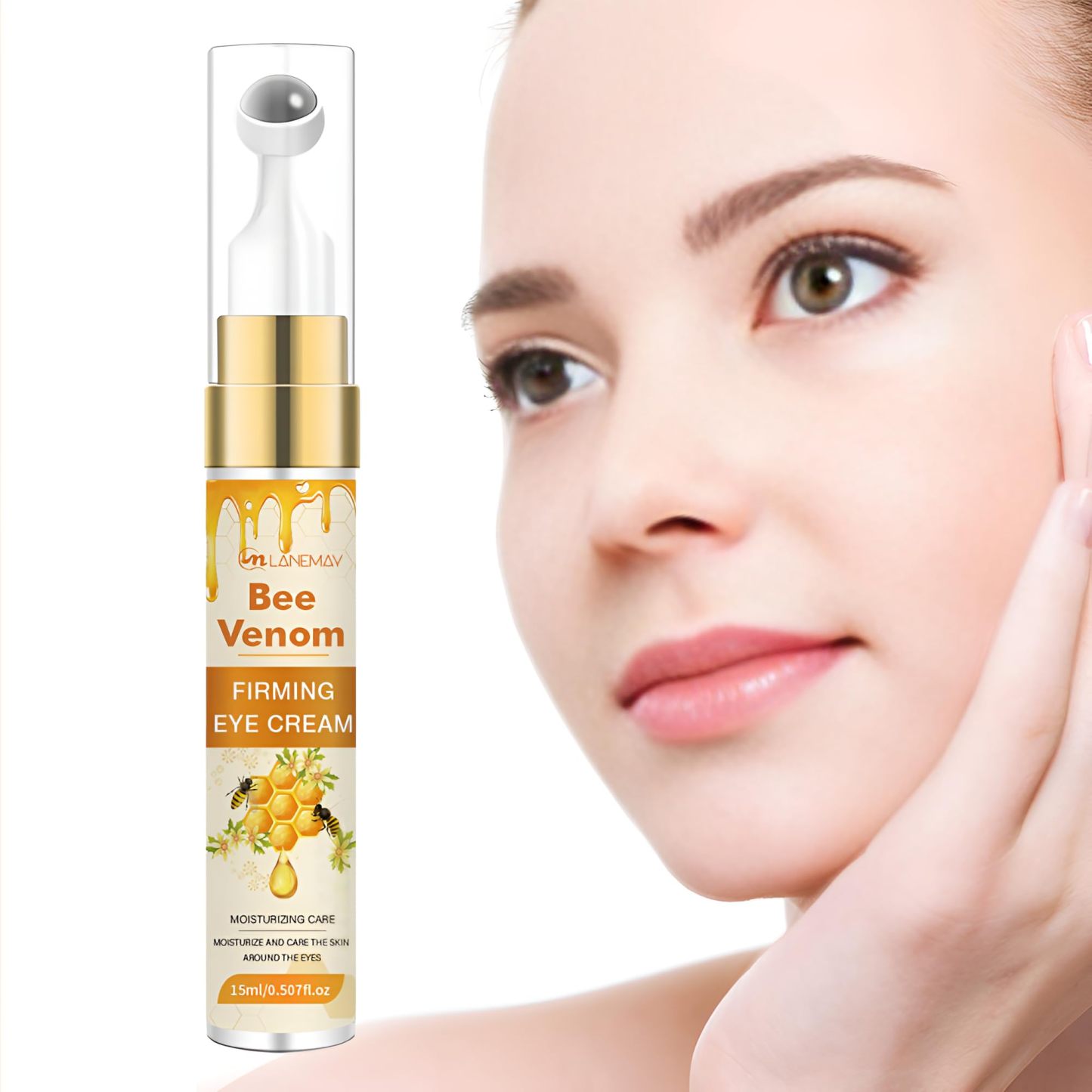LANEMAY Bee Venom Straffende Augencreme mit Massage-Roll-on