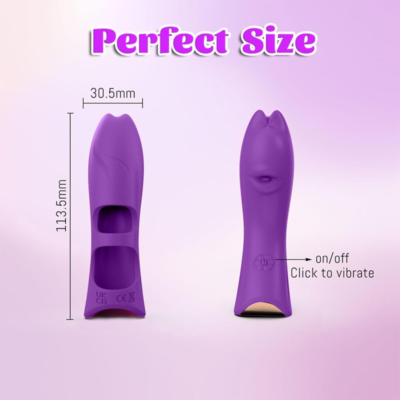 Silicone vibrating finger sleeves