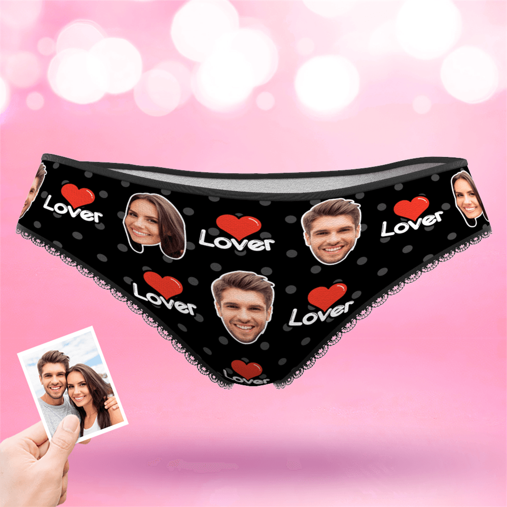 Custom Face Colorful Womens Panties-Lover
