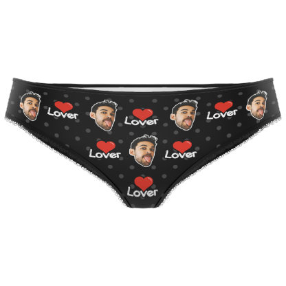 Custom Face Colorful Womens Panties-Lover