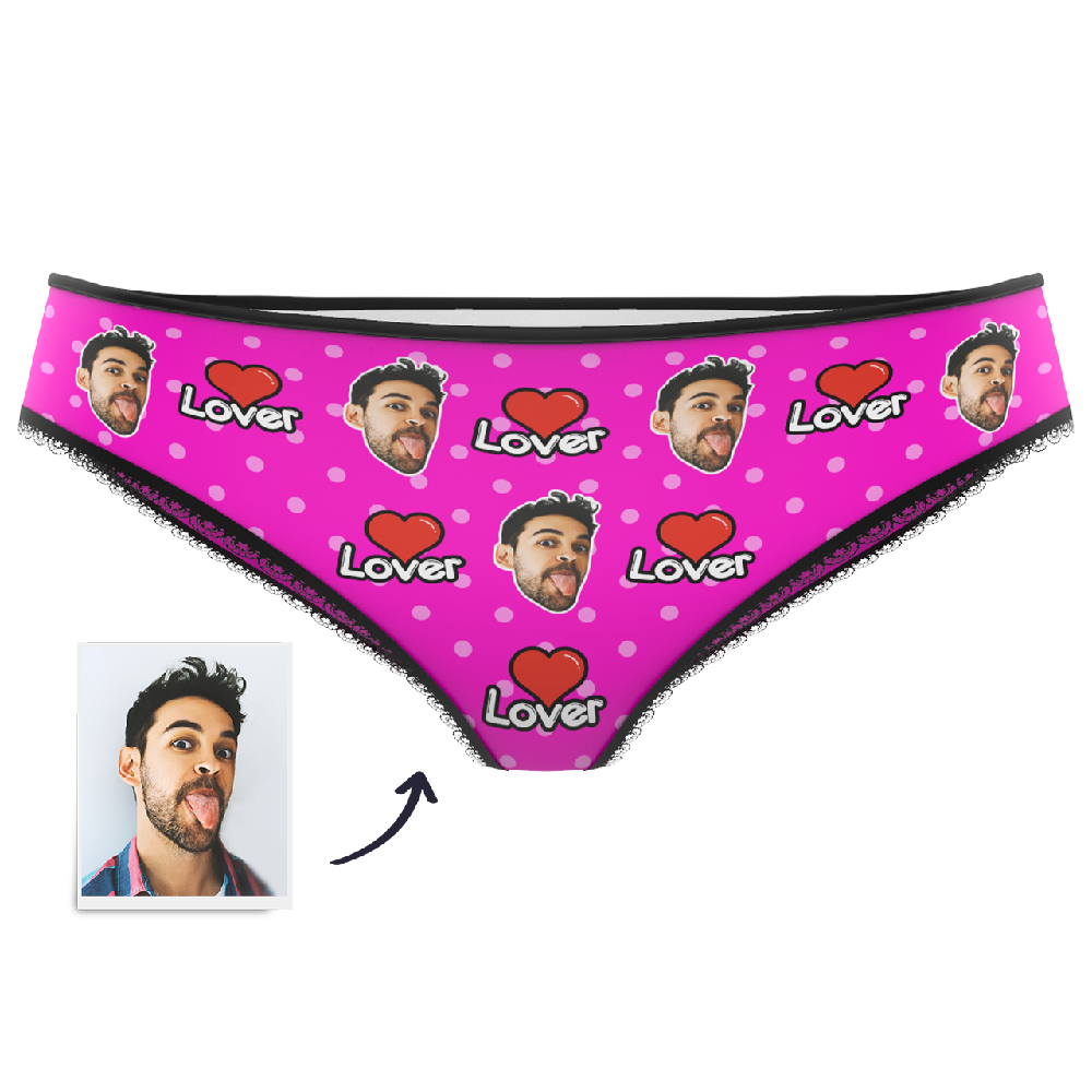 Custom Face Colorful Womens Panties-Lover