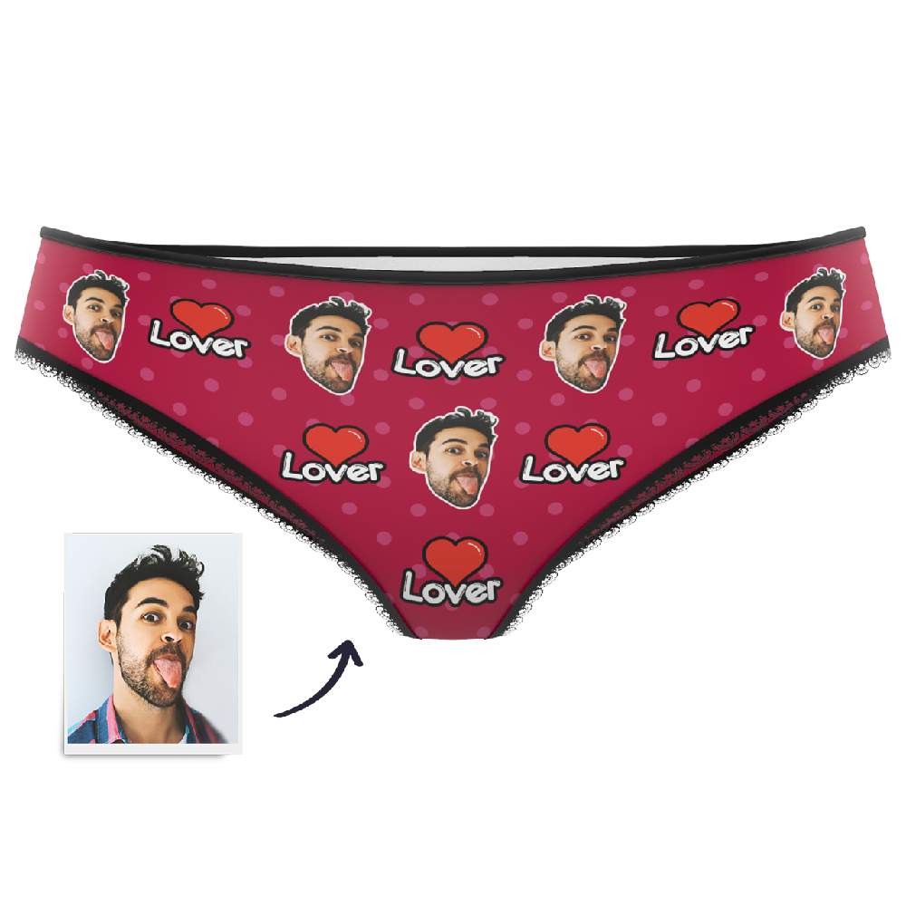 Custom Face Colorful Womens Panties-Lover