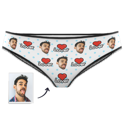 Custom Face Colorful Womens Panties-Lover