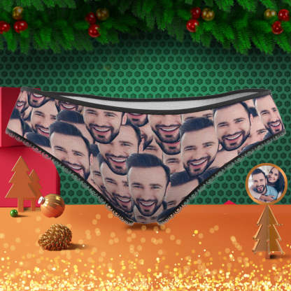 Custom Face Mash Womens Panties Gift for Her