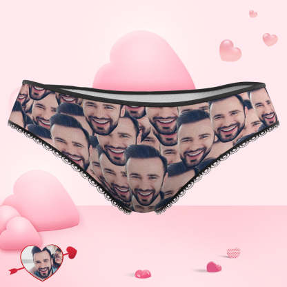 Custom Face Mash Womens Panties Gift for Her