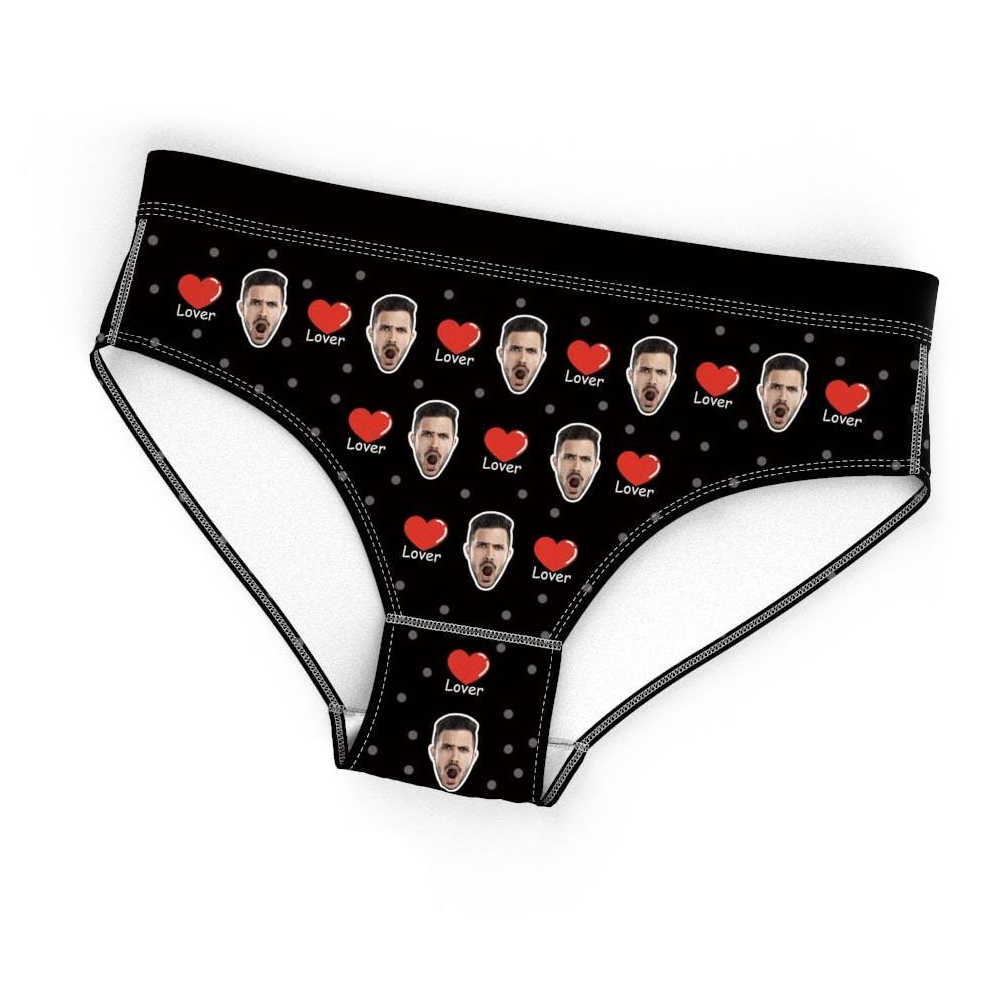 Custom Face On Lover Panties Women Photo Underwear