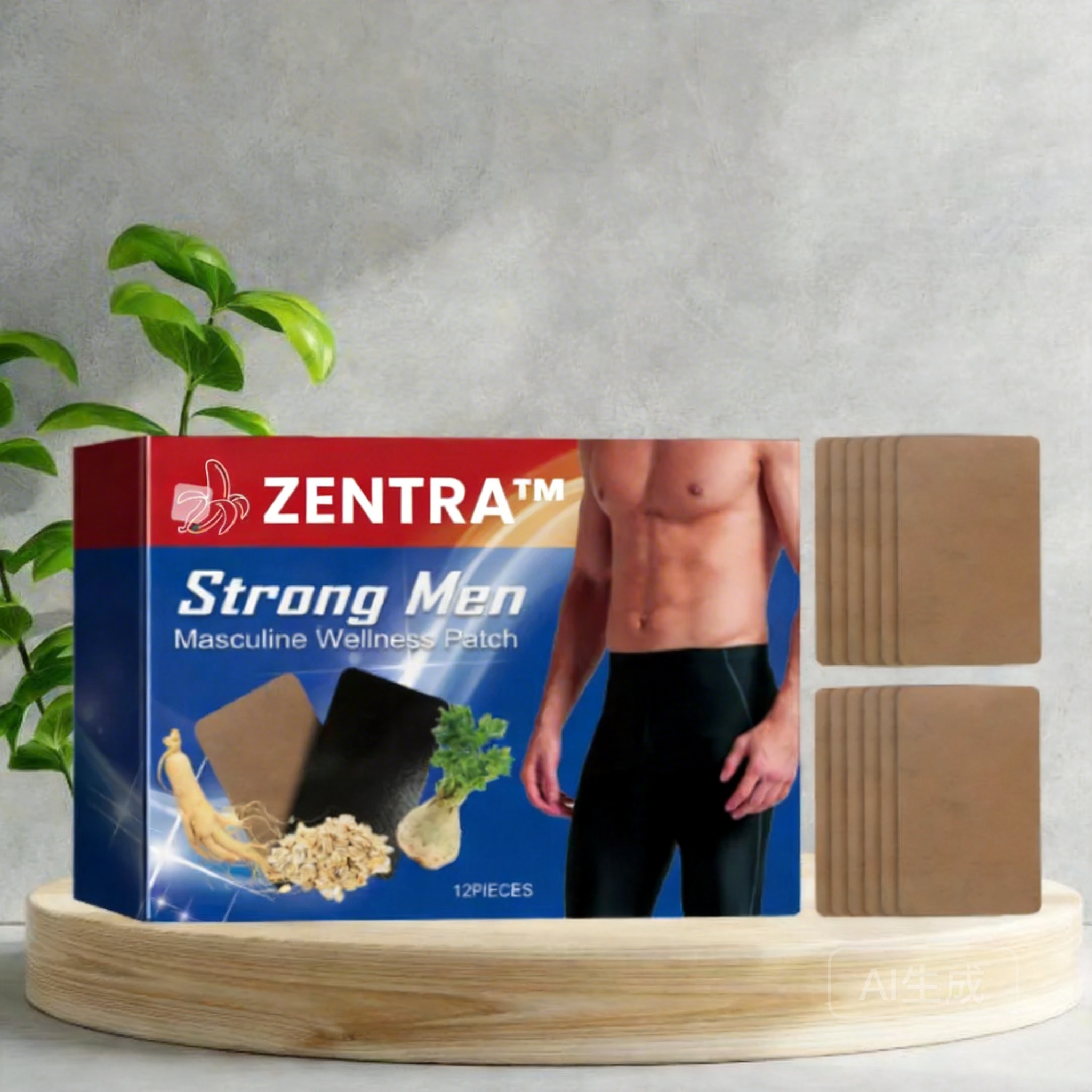 Zentra™ Masculine Wellness Patch – Strong Men’s Performance Support
