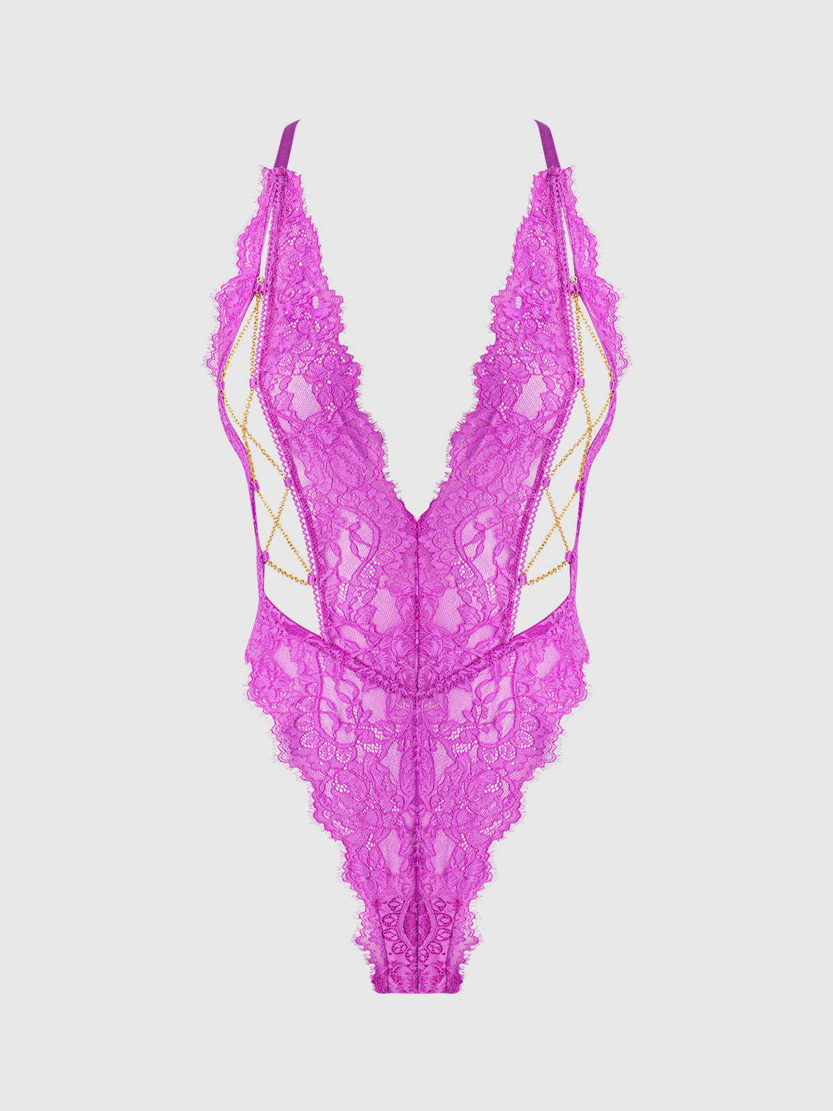 Sexy Low-Cut Contrast Bow Garter Lingerie Set