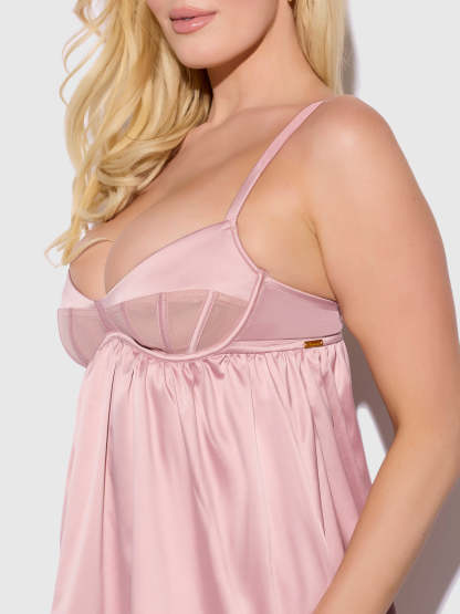 Sweet Backless Fitted Silhouette G-string Sleepwear