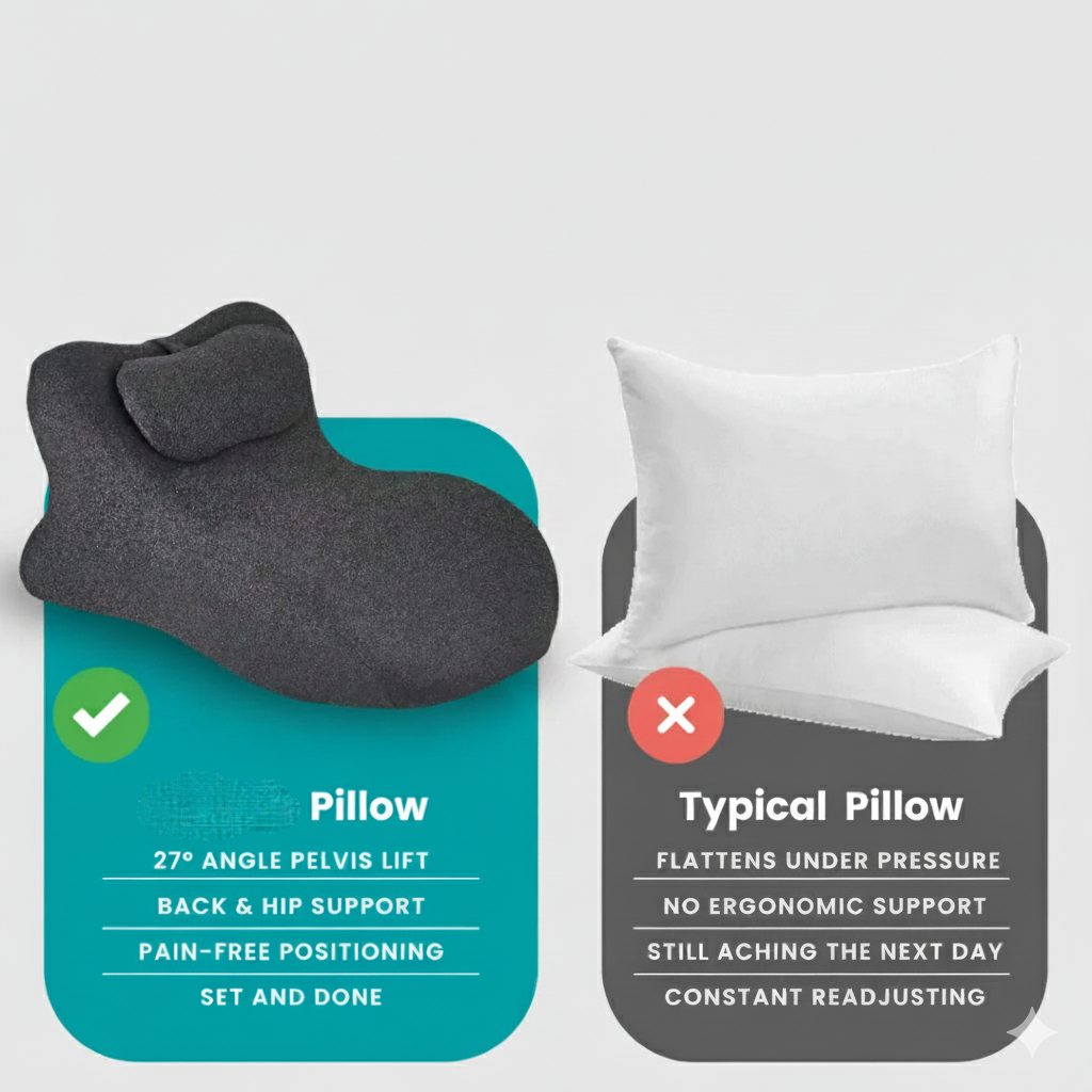 Orthopedic Intimacy Wedge Pillow, Pelvic Floor Therapy Support for Better Comfort and Positioning