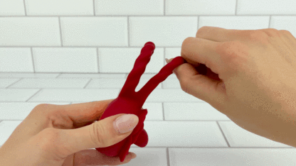 Twirling Tongue Flower Silicone C-Ring - Give Her Oral During Sex While Staying Rock Hard!