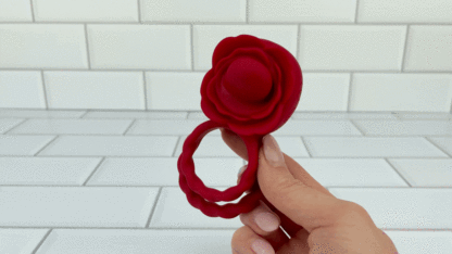 Twirling Tongue Flower Silicone C-Ring - Give Her Oral During Sex While Staying Rock Hard!
