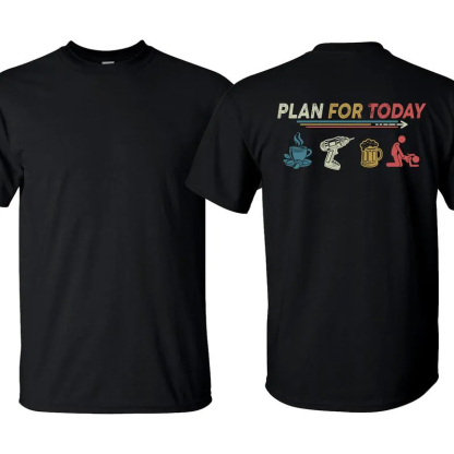 Printed casual unisex crew neck short-sleeved shirt