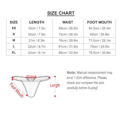 Custom Face Women's Tanga Thong Funny Cupid Couple Custom Panties With Face For Women