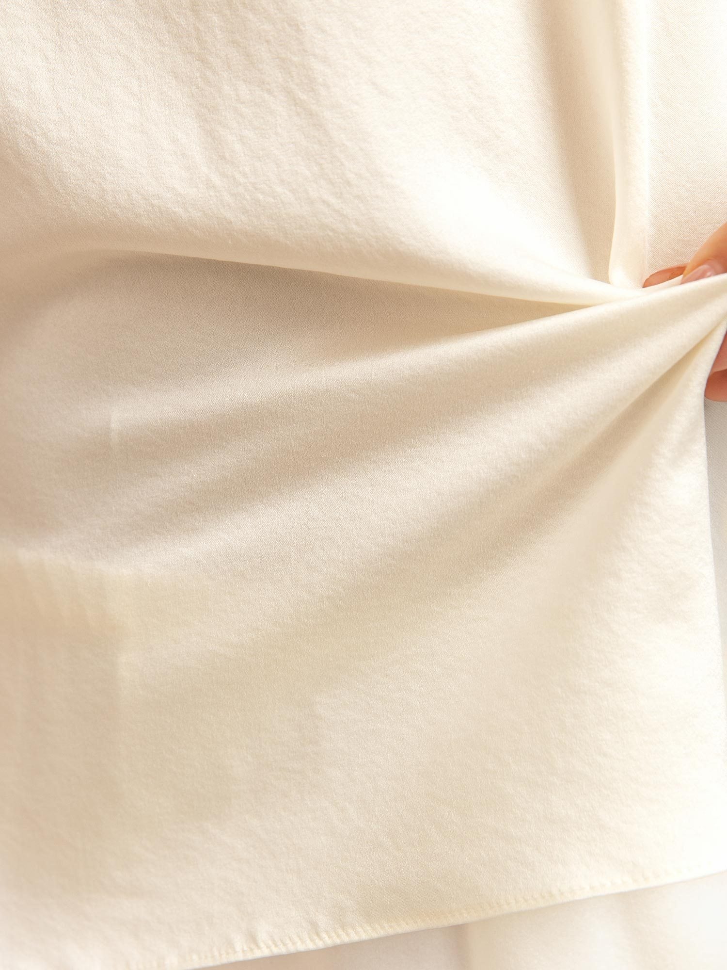 Momme Washable Silk Spaghetti Strap Round Neck Camisole Set with Side Pocket Design