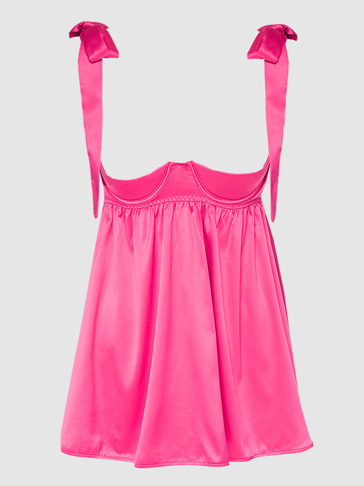 Chic Fitted Racerback Mesh Panel Babydoll Dress