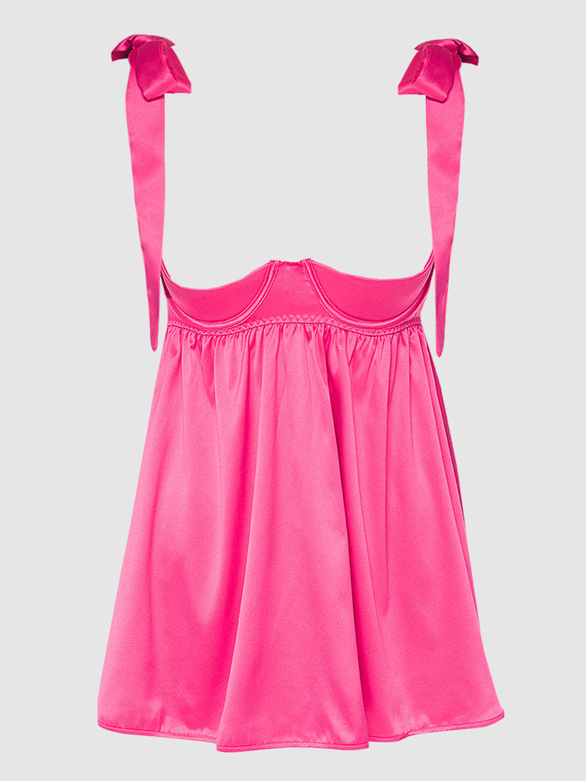 Chic Fitted Racerback Mesh Panel Babydoll Dress