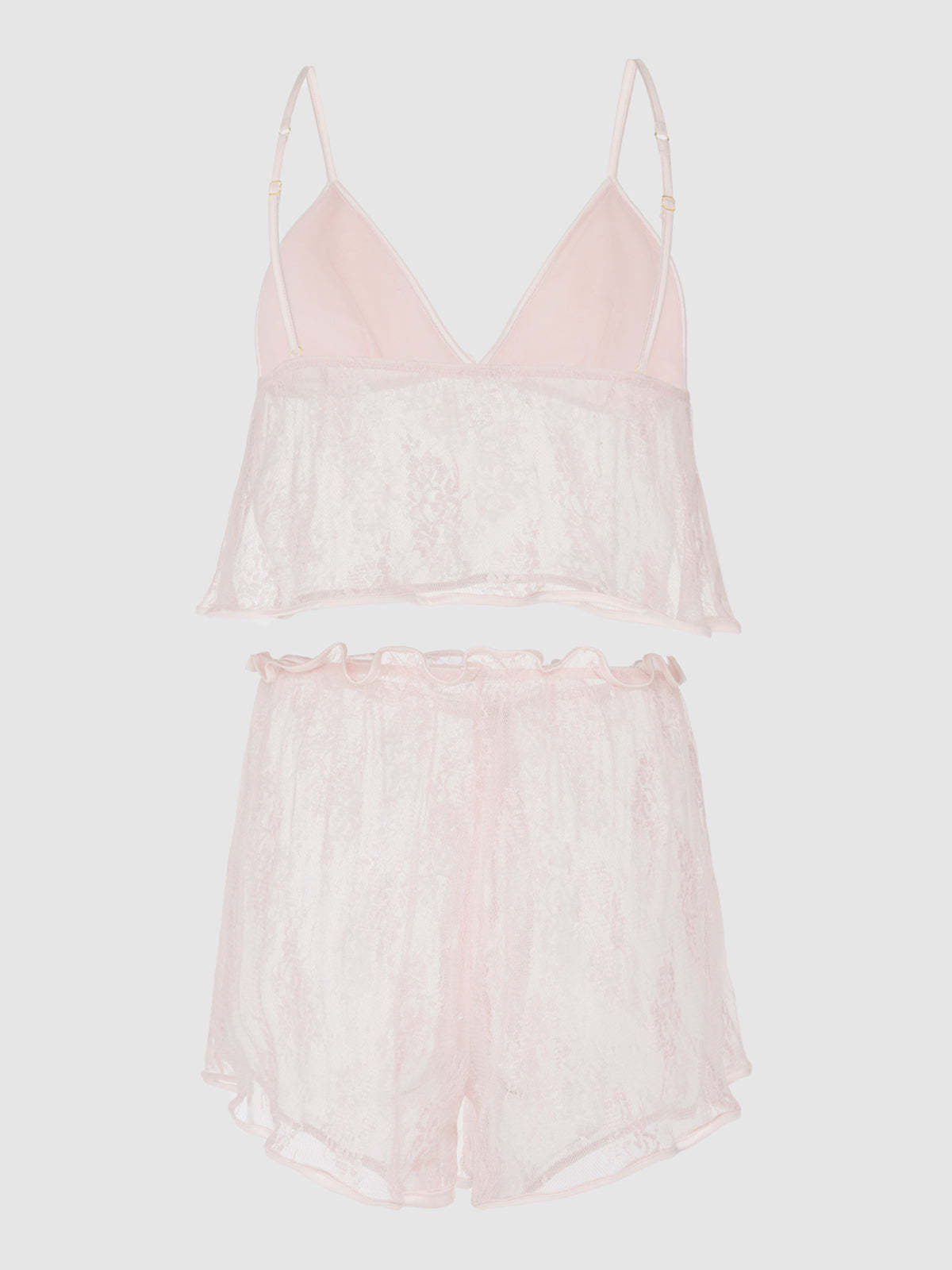 Rosalind Lace & Satin Trimmed Sleep Cami & Shortie
