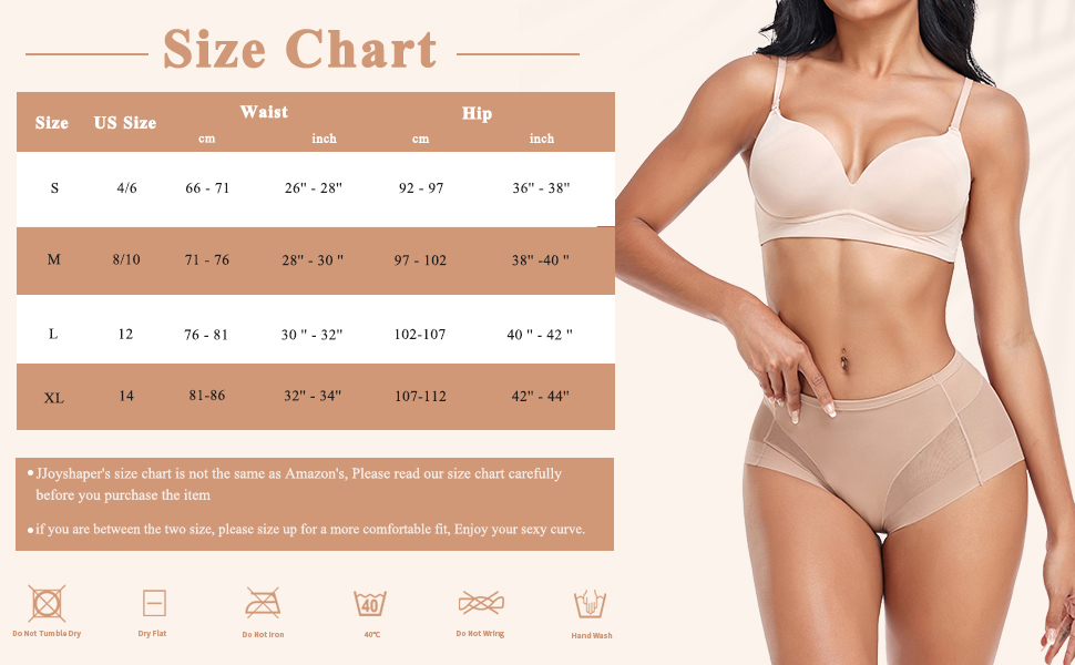 Shapewear Panties for Women Tummy Control Briefs Compression Underwear Butt Lifter Body Shaper