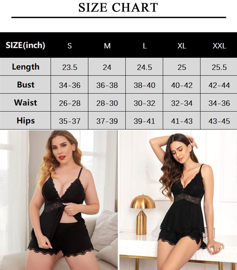 Women's Elegant Camisole Set with Floral Lace Cups & Adjustable Spaghetti Straps Soft Modal Fabric Pajama Set for Holiday & Daily Wear Casual Drawstring Pajamas Set