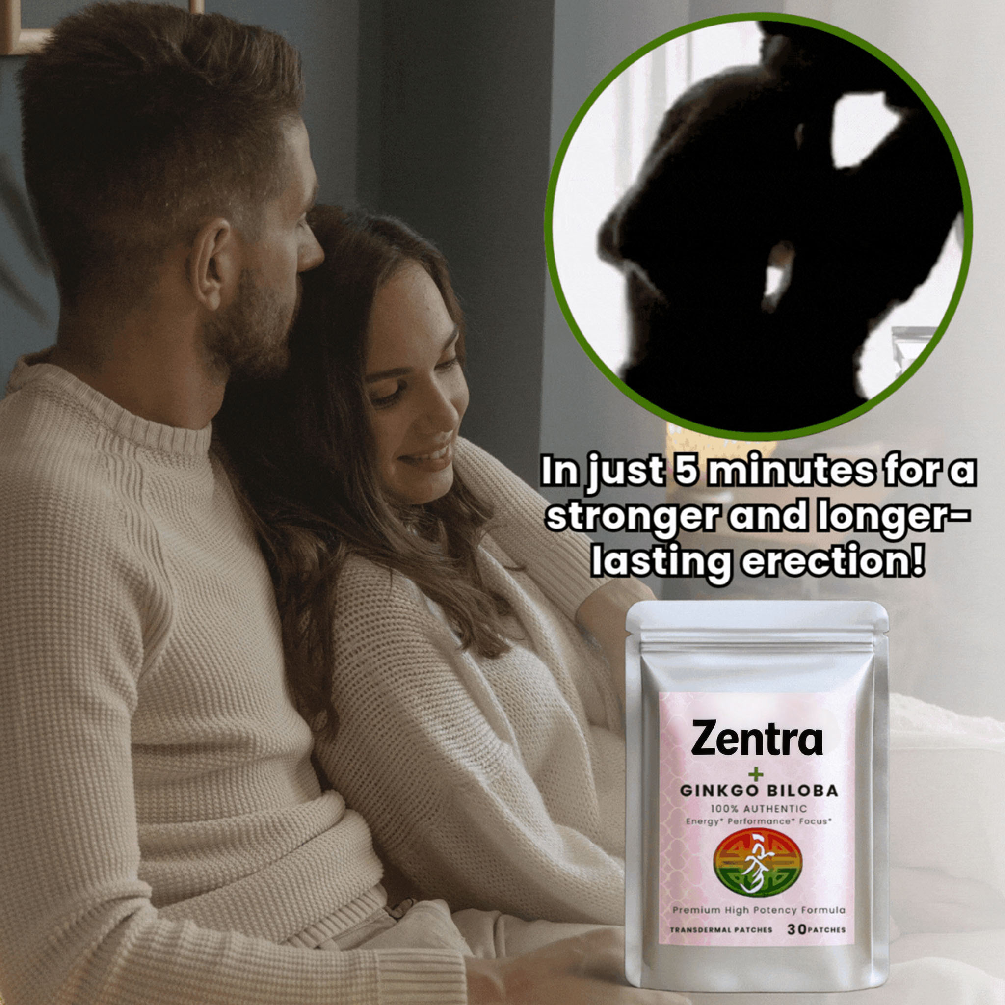 Zentra Male Patch: Firmer Erections, More Endurance, Happy Partner