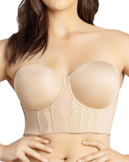 Women's Full Bust and Full Body Seamless Push Up Support Bra