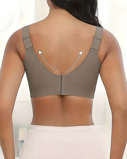 Solid Color Four Rows Adjustable Wireless Women's Bra