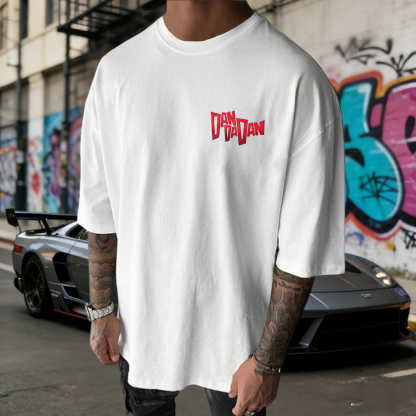 DANDADAN Cotton Unisex Round Neck Anime T-shirt