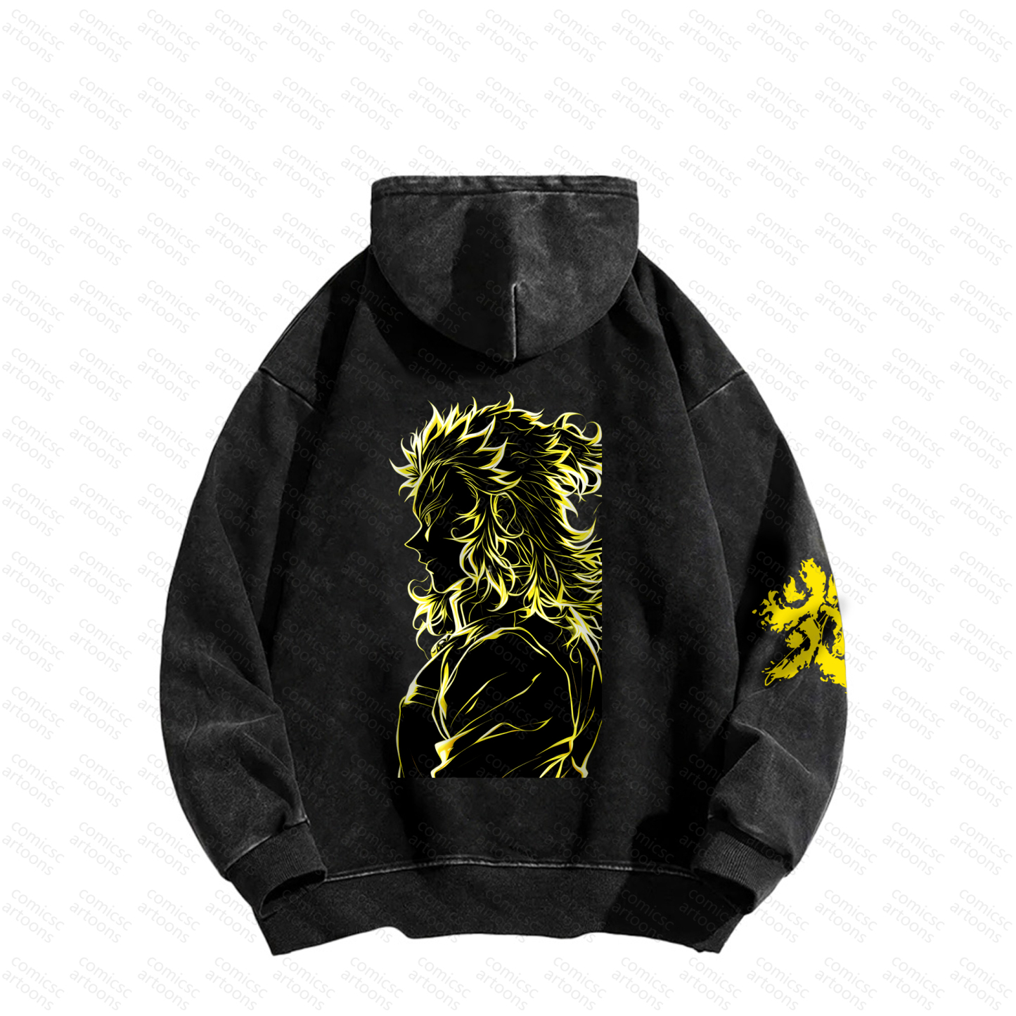 Unisex Graphic Streetwear Vintage Plush Washed Hoodie| KNY