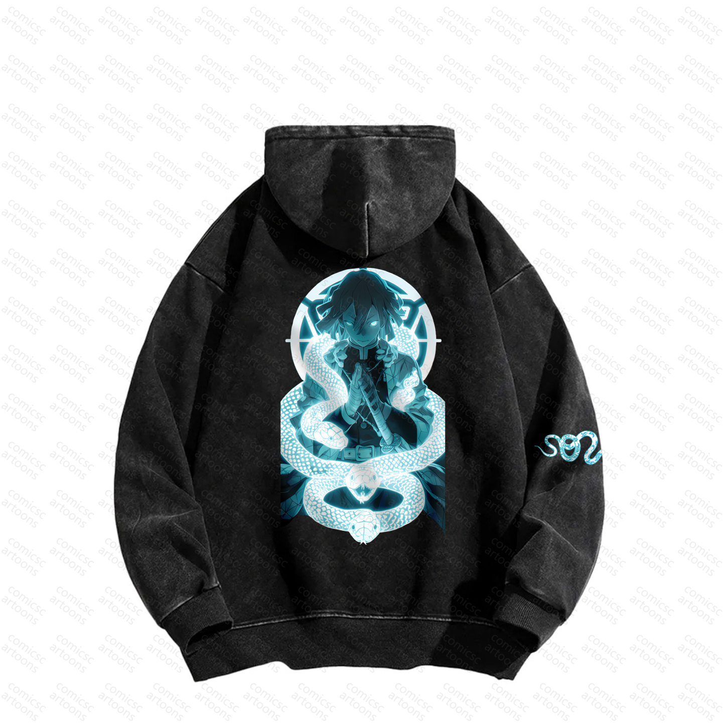 Unisex Graphic Streetwear Vintage Plush Washed Hoodie| KNY