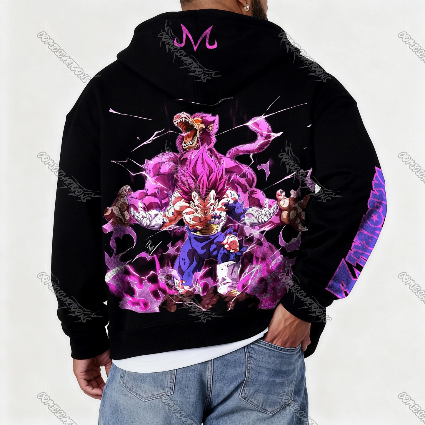 Unisex Graphic Streetwear Vintage Zipper Cardigan Plush Hoodie