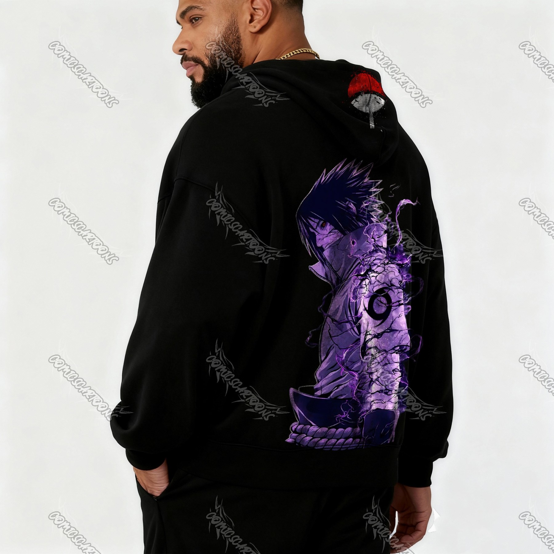 Unisex Graphic Streetwear Vintage Zipper Cardigan Plush Hoodie