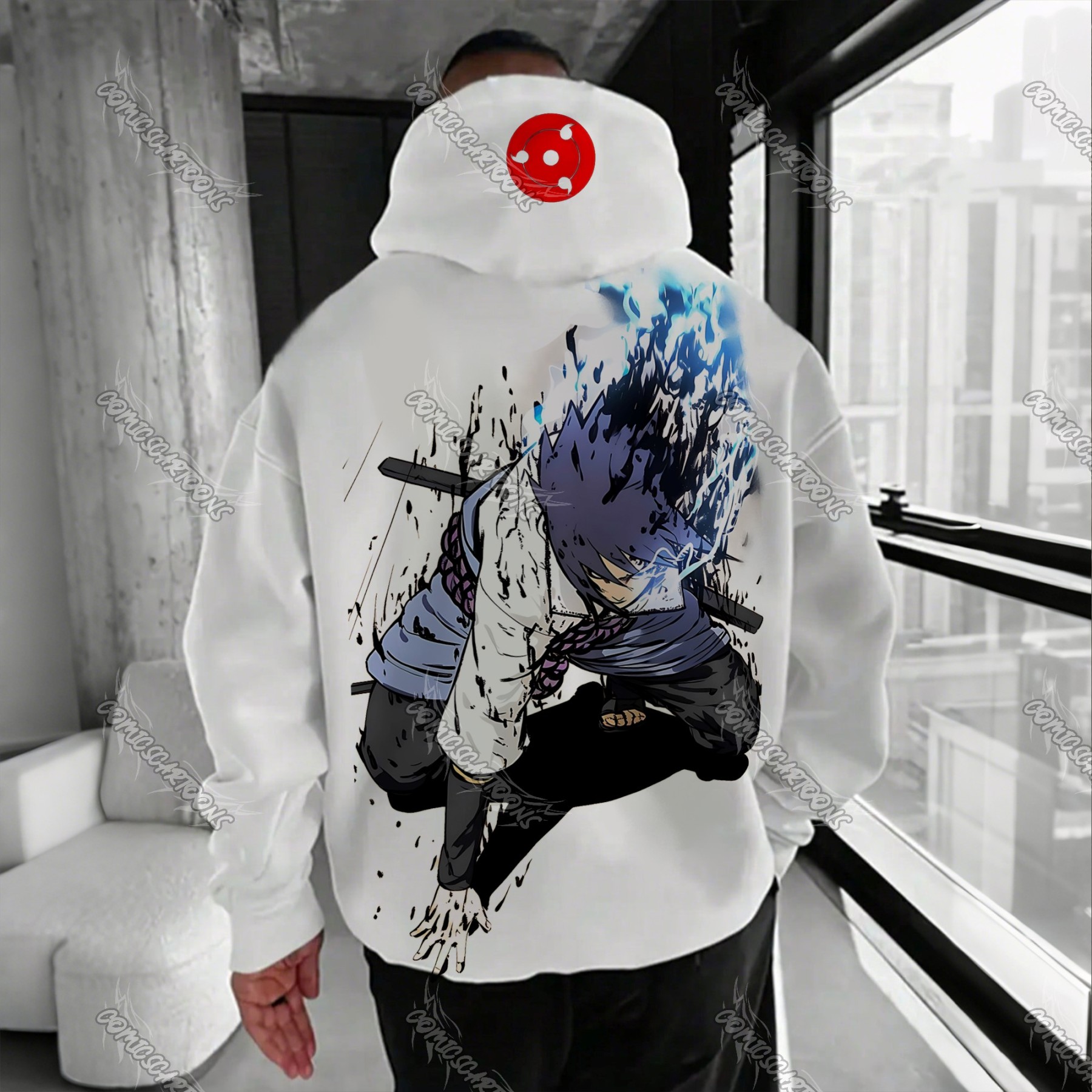 Unisex Anime Graphic Streetwear Vintage Hoodie