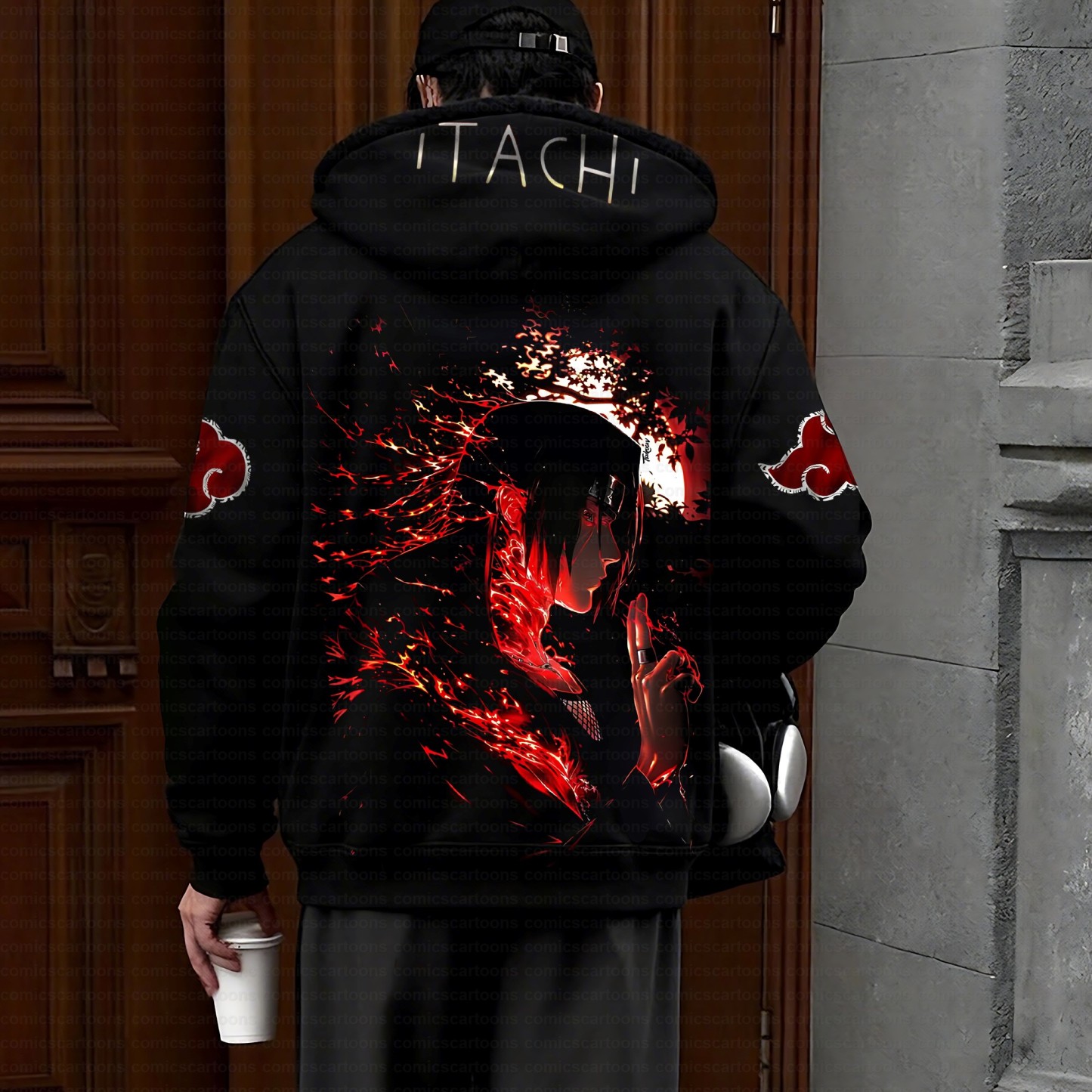 Unisex Graphic Streetwear Vintage Zipper Cardigan Plush Hoodie