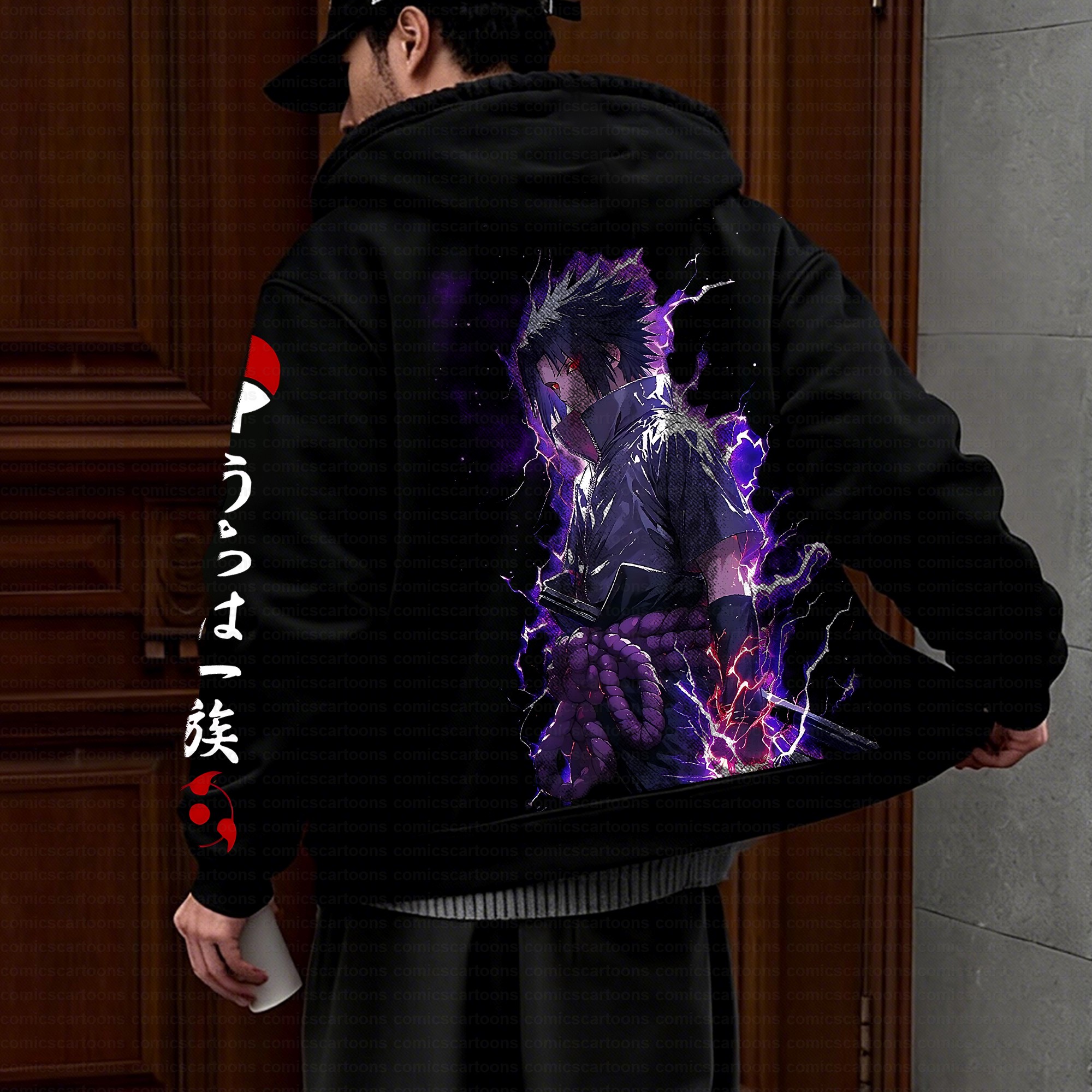 Unisex Graphic Streetwear Vintage Zipper Cardigan Plush Hoodie