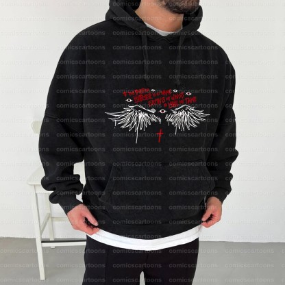 Vintage 3D Direct Inkjet Printed Washed Unisex Plush Hoodie