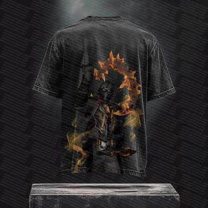 Unisex  Inspired Vintage Washed T-Shirt丨 Mortal Kombat